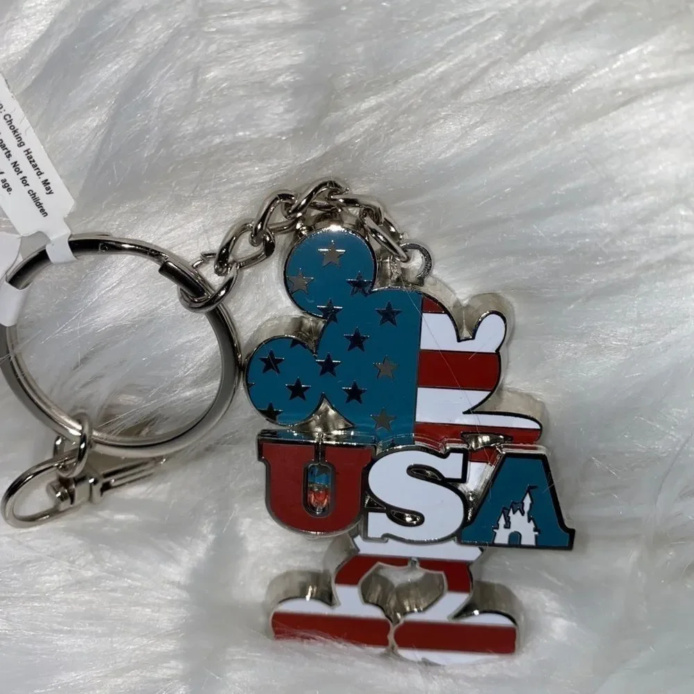 Disney‎ Parks Mickey Mouse USA Patriotic Keychain